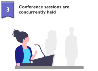 Conference sessions are concurrently held