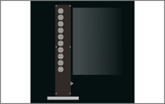 ”横吹き型のミストスクリーン”SMS-1800