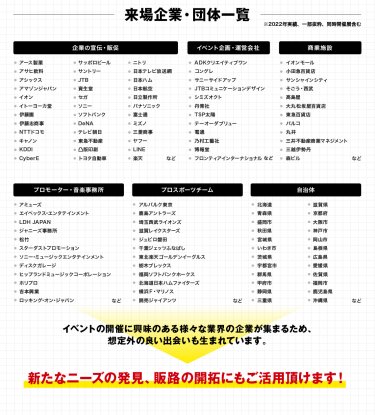 来場企業・団体一覧